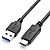 1 ft. USB 3.0 (USB 3.1 Gen 1) Type C Male to USB Type A Male Cable