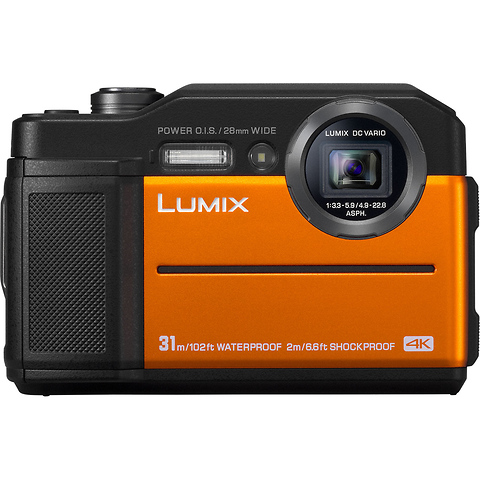 Lumix DC-TS7 Digital Camera (Orange) Image 1