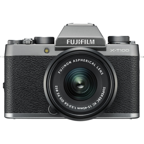 X-T100 Mirrorless Digital Camera with 15-45mm Lens (Dark Silver) Image 0