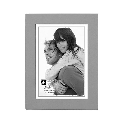 8 x 10 in. Classic Linear Wood Picture Frame (Gray) Image 0