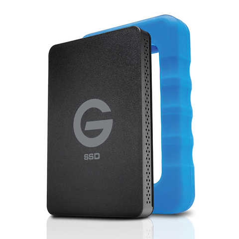 2TB G-DRIVE ev RaW USB 3.1 Gen 1 SSD with Rugged Bumper Image 0
