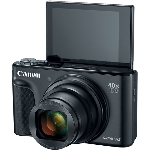 PowerShot SX740 HS Digital Camera Black - (Open Box) Image 2
