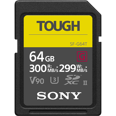 64GB SF-G Tough Series UHS-II SDXC Memory Card Image 0