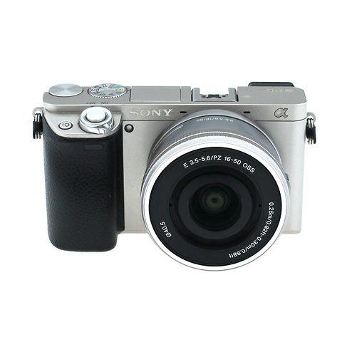 a6000  Digital Camera w/ 16-50mm Lens - Silver - Open Box Image 0