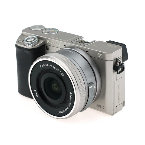 a6000  Digital Camera w/ 16-50mm Lens - Silver - Open Box Image 2