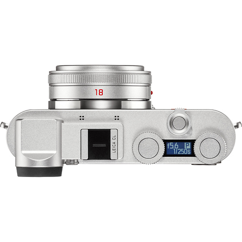 CL Mirrorless Digital Camera with 18mm Lens (Silver Anodized) Image 2