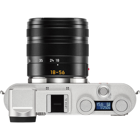 CL Mirrorless Digital Camera with 18-56mm Lens (Silver Anodized) Image 2