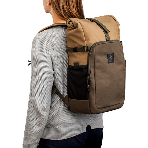 Fulton 14L Backpack (Tan and Olive) Image 4