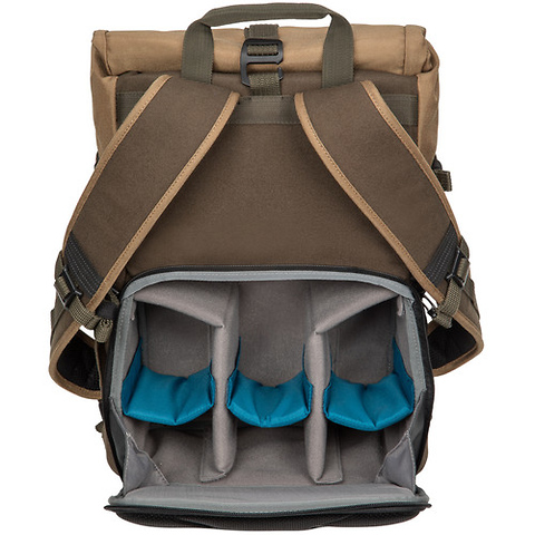 Fulton 14L Backpack (Tan and Olive) Image 2