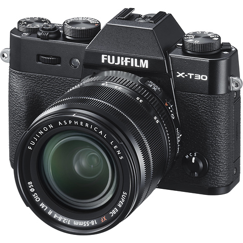 X-T30 Mirrorless Digital Camera with 18-55mm Lens (Black) Image 1