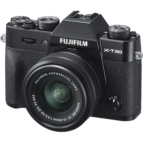 X-T30 Mirrorless Digital Camera with 15-45mm Lens (Black) Image 1