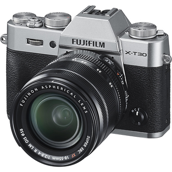 X-T30 Mirrorless Digital Camera with 18-55mm Lens (Silver)