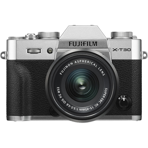 X-T30 Mirrorless Digital Camera with 15-45mm Lens (Silver) Image 0