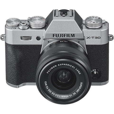 X-T30 Mirrorless Digital Camera with 15-45mm Lens (Silver) Image 2