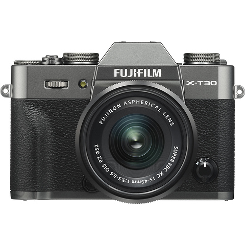 X-T30 Mirrorless Digital Camera with 15-45mm Lens (Charcoal Silver) Image 0
