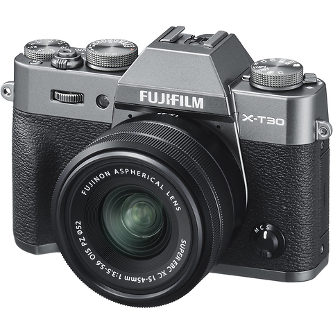 X-T30 Mirrorless Digital Camera with 15-45mm Lens (Charcoal Silver) Image 1