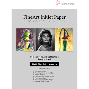 13 x 19 in. Matte Smooth FineArt Inkjet Paper Sample Pack (12 Sheets)