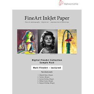 13 x 19 in. Matte Textured FineArt Inkjet Paper Sample Pack (10 Sheets)