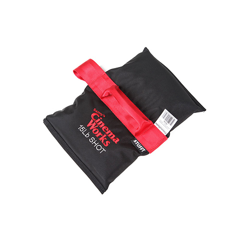 Cinema Works 15 lb Shot Bag (Black with Red Handle) Image 2