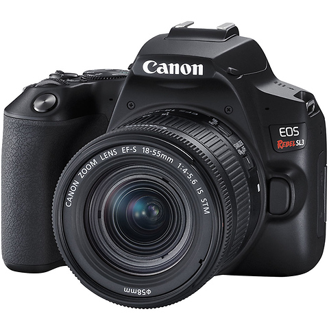 EOS Rebel SL3 Digital SLR with EF-S 18-55mm f/4-5.6 IS STM Lens (Black) Image 0