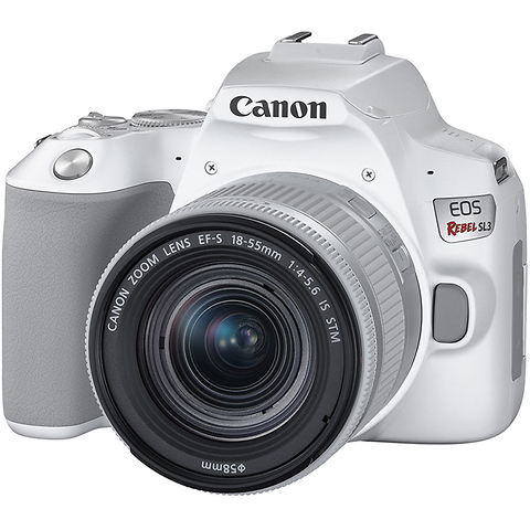 EOS Rebel SL3 Digital SLR with EF-S 18-55mm f/4-5.6 IS STM Lens (White) Image 0