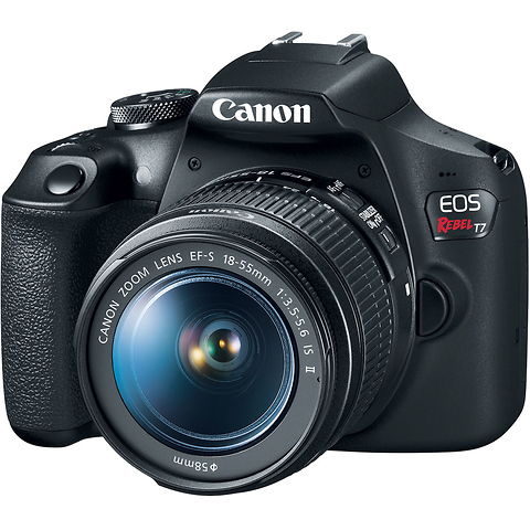 EOS Rebel T7 Digital SLR Camera with 18-55mm Lens w/Canon Webcam Starter Kit and FREE Memory Card Image 1