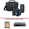 EOS Rebel T7 Digital SLR Camera with 18-55mm and 75-300mm Lenses Thumbnail 0