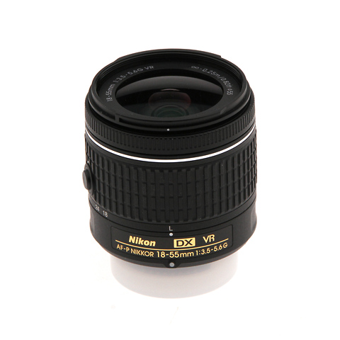 AF-P DX NIKKOR 18-55mm f/3.5-5.6G VR Lens (Open Box) Image 0