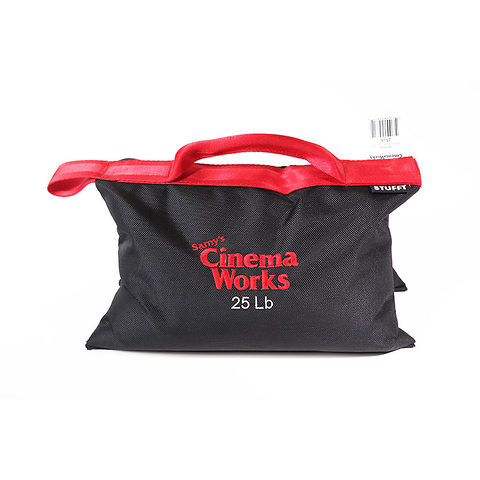 Cinema Works 25 lb Sandbag (Black with Red Handle) Image 1