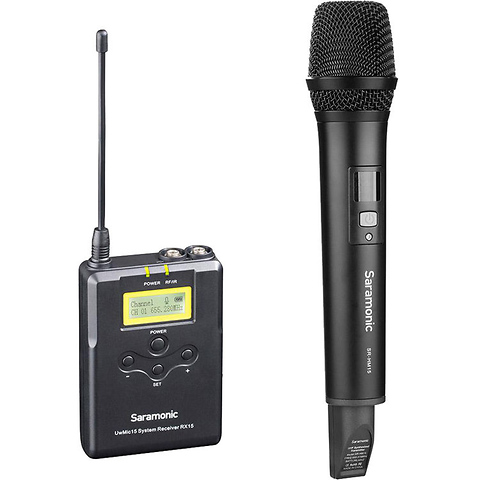 UwMic15A Camera-Mount Wireless Handheld Microphone System (555 to 579 MHz) Image 0
