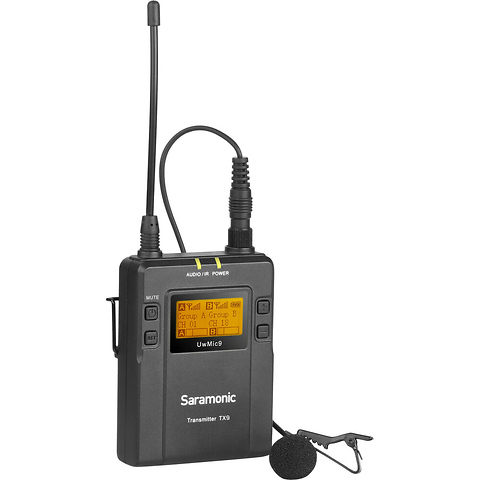UWMic9 Tx9+Rx-XLR9 Uhf Wireless Lavalier Mic System with Plug-On Receiver Image 1