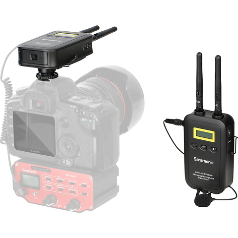 VmicLink5 RX+TX Camera-Mount Digital Wireless Microphone System with Bodypack Transmitter and Lavalier Mic (5.8 GHz) Image 2