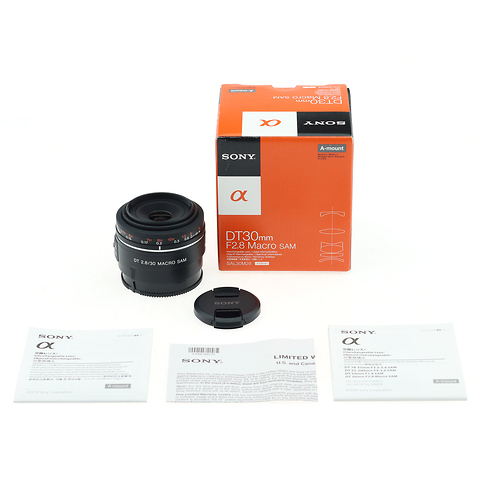 30mm f/2.8 DT AF Macro Lens for Alpha & Minolta - Open Box Image 0