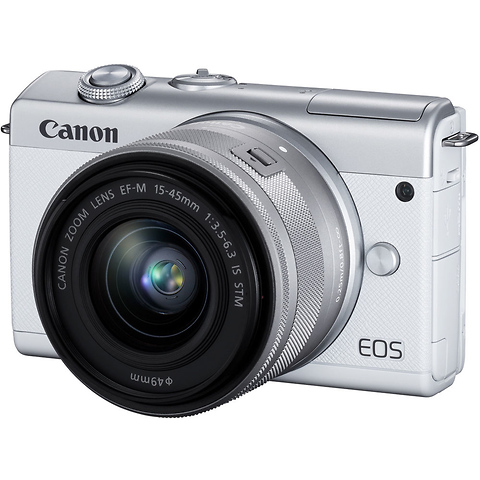 EOS M200 Mirrorless Digital Camera with 15-45mm Lens (White) Image 0