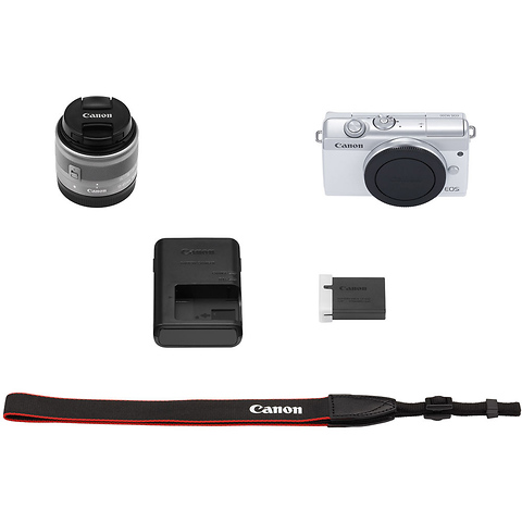 EOS M200 Mirrorless Digital Camera with 15-45mm Lens (White) Image 6