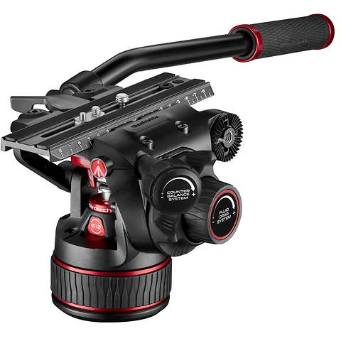 612 Nitrotech Fluid Video Head and Aluminum Twin Leg Tripod with Middle Spreader Image 2