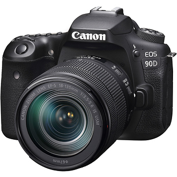 EOS 90D Digital SLR Camera with EF-S 18-135mm f/3.5-5.6 IS USM Lens