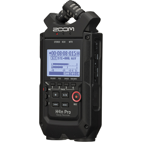 H4n Pro 4-Input / 4-Track Portable Handy Recorder with Onboard X/Y Mic Capsule (Black) Image 1
