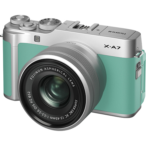 X-A7 Mirrorless Digital Camera with 15-45mm Lens (Mint Green) Image 0