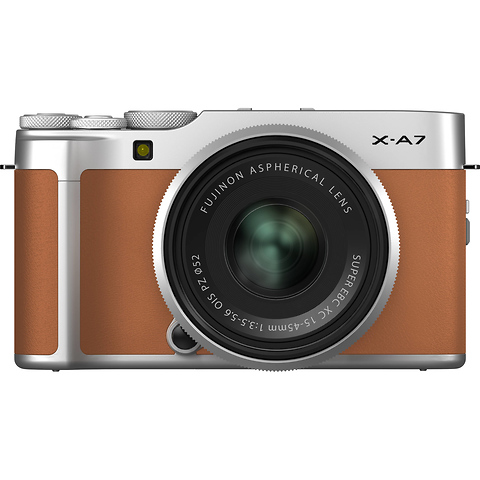X-A7 Mirrorless Digital Camera with 15-45mm Lens (Camel) Image 1