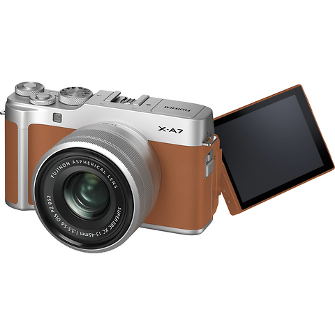 X-A7 Mirrorless Digital Camera with 15-45mm Lens (Camel) Image 2