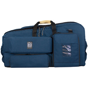 Carry-On Camcorder Case with Plastic Viewfinder Guard (Blue, Large)