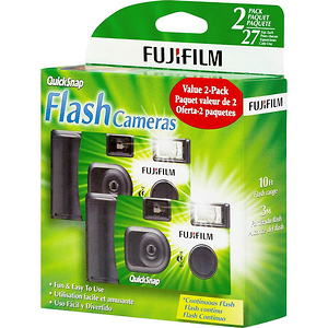 Quicksnap Flash 400 Single-Use Camera with Flash (2 Pack)