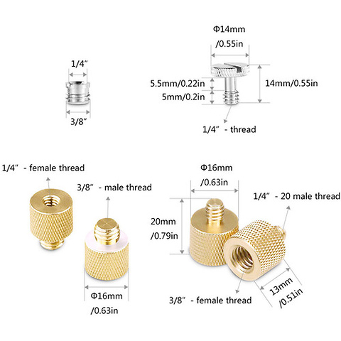 Assorted Screw and Thread Adapter Pack Image 2