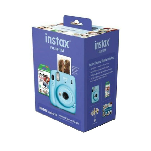 INSTAX Mini 11 Instant Film Camera Bundle (Sky Blue) Image 0