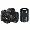 EOS M50 Mark II Mirrorless Digital Camera with 15-45mm and 55-200mm Lenses (Black) Thumbnail 0
