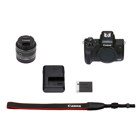 EOS M50 Mark II Mirrorless Digital Camera with 15-45mm Lens (Black) Image 6
