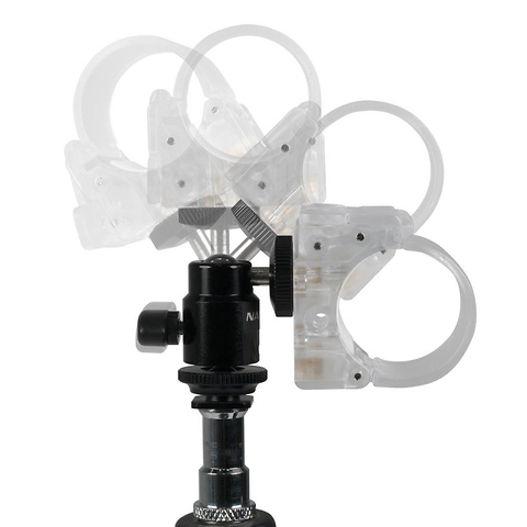 PavoTube II 6C 10 in. RGBWW LED Tube and Ball Head with Pavo Clip Image 3