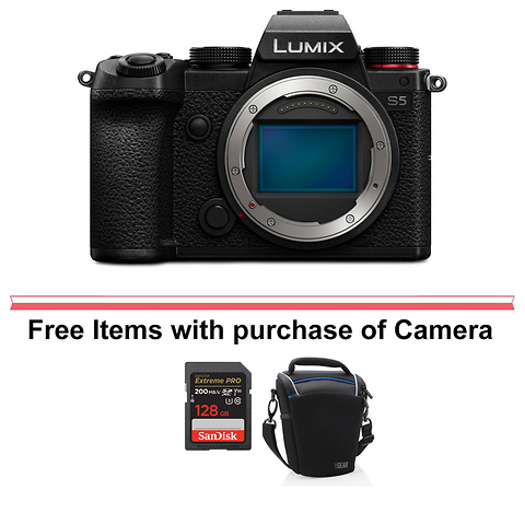 Lumix DC-S5 Mirrorless Digital Camera Body (Black) with Lumix S 85mm f/1.8 Lens Image 9