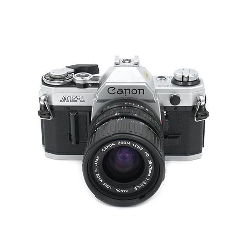 AE-1 35mm Film Camera Body Chrome w/ 35-70mm f/3.5-4.5 Lens - Pre-Owned Image 0